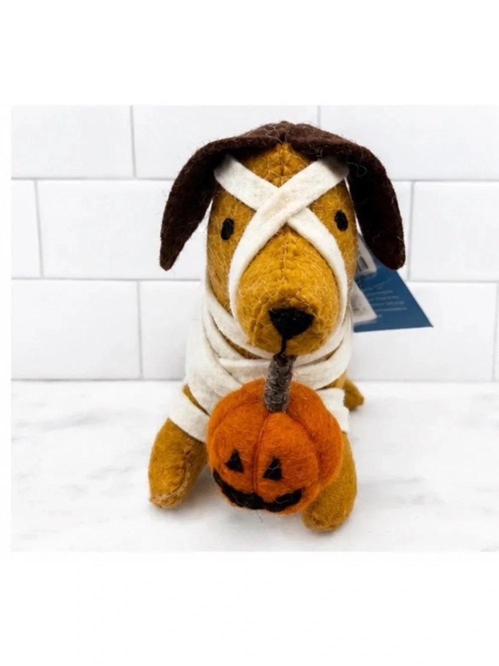 NWT HALLOWEEN WOOL FELT MUMMY DACHSHUND DOG HUMANE WORLD 11